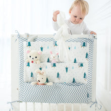 Load image into Gallery viewer, Brand New Baby Cot Bed Hanging Storage Bag Crib cot Organizer Storage Bag 60*50cm Toy Diaper Pocket for Crib Bedding Set flaming
