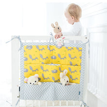 Load image into Gallery viewer, Brand New Baby Cot Bed Hanging Storage Bag Crib cot Organizer Storage Bag 60*50cm Toy Diaper Pocket for Crib Bedding Set flaming