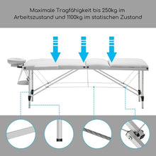 Load image into Gallery viewer, Beauty Bed Portable Massage Tables Aluminum Folding Cosmetic Bed Ergonomic Therapy Sofa Table Spa Salon Furniture