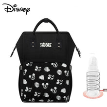 Load image into Gallery viewer, Disney Mickey USB Diaper Bag Organizer Baby Bag Backpack Nappy Bag Large Capacity Mommy Bag For Stroller Black New Design 2020