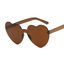 Load image into Gallery viewer, Love Heart Sunglasses Women Brand Designer New Fashion Cute Sexy Retro Cat Eye Vintage Cheap Sun Glasses Red Female