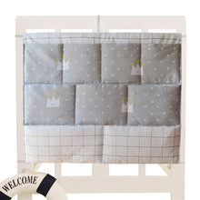 Load image into Gallery viewer, Bed Hanging Storage Bag Baby Cot Bed Brand Baby Cotton Crib Organizer 50*60cm Toy Diaper Pocket for Crib Bedding Set