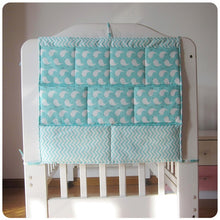 Load image into Gallery viewer, Bed Hanging Storage Bag Baby Cot Bed Brand Baby Cotton Crib Organizer 50*60cm Toy Diaper Pocket for Crib Bedding Set