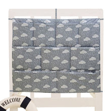 Load image into Gallery viewer, Bed Hanging Storage Bag Baby Cot Bed Brand Baby Cotton Crib Organizer 50*60cm Toy Diaper Pocket for Crib Bedding Set