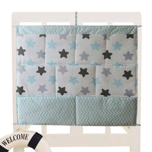Load image into Gallery viewer, Bed Hanging Storage Bag Baby Cot Bed Brand Baby Cotton Crib Organizer 50*60cm Toy Diaper Pocket for Crib Bedding Set