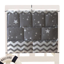 Load image into Gallery viewer, Bed Hanging Storage Bag Baby Cot Bed Brand Baby Cotton Crib Organizer 50*60cm Toy Diaper Pocket for Crib Bedding Set