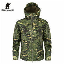 Load image into Gallery viewer, Mege Brand Clothing Autumn Men's Military Camouflage Fleece Jacket Army Tactical Clothing Multicam Male Camouflage Windbreakers
