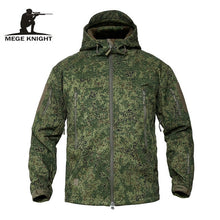 Load image into Gallery viewer, Mege Brand Clothing Autumn Men's Military Camouflage Fleece Jacket Army Tactical Clothing Multicam Male Camouflage Windbreakers