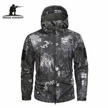 Load image into Gallery viewer, Mege Brand Clothing Autumn Men's Military Camouflage Fleece Jacket Army Tactical Clothing Multicam Male Camouflage Windbreakers
