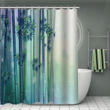 Load image into Gallery viewer, 11.11 HOT SALE Print Your Pattern, Custom Bamboo Shower Curtain Polyester Fabric Bath Curtain Waterproof With Hook For Bathroom