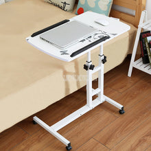 Load image into Gallery viewer, Mini Mordern Design Bed Side Table Desktop Adjustable Height Liftable For Laptop Desk Notebook Stand Tray With Wheel Movable