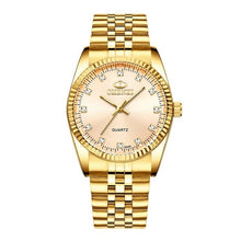 Load image into Gallery viewer, CHENXI Luxury Couple Watch Golden Fashion Stainless Steel Lovers Watch Quartz Wrist Watches For Women & Men Analog Wristwatch