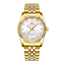 Load image into Gallery viewer, CHENXI Luxury Couple Watch Golden Fashion Stainless Steel Lovers Watch Quartz Wrist Watches For Women & Men Analog Wristwatch