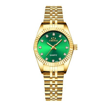 Load image into Gallery viewer, CHENXI Luxury Couple Watch Golden Fashion Stainless Steel Lovers Watch Quartz Wrist Watches For Women & Men Analog Wristwatch