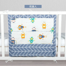 Load image into Gallery viewer, Brand New Baby Cot Bed Hanging Storage Bag Crib cot Organizer Storage Bag 60*50cm Toy Diaper Pocket for Crib Bedding Set flaming