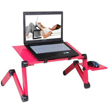 Load image into Gallery viewer, Portable Adjustable Aluminum Laptop Desk Stand Table Vented Ergonomic TV Bed laptop stand Working Office PC Riser Bed Sofa