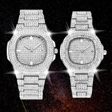 Load image into Gallery viewer, Free Dropshipping New 2020 Femme Diamond Mens Watches Hip Hop Quartz Watch For Women Iced Out Female Clock Male Wristwatches