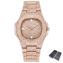 Load image into Gallery viewer, Free Dropshipping New 2020 Femme Diamond Mens Watches Hip Hop Quartz Watch For Women Iced Out Female Clock Male Wristwatches
