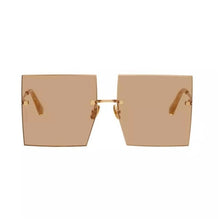 Load image into Gallery viewer, Trendy Oversized Square Sunglasses Women Personlity Fashion Sexy Red Brown Tinted Color Lens UV400 Retro Ladies Sun Glasses