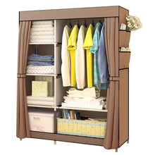 Load image into Gallery viewer, Bedroom Multipurpose Non-woven Cloth Wardrobe Folding Portable Clothing Storage Cabinet Dustproof Cloth Closet Home Furniture