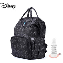Load image into Gallery viewer, Disney Mickey USB Diaper Bag Organizer Baby Bag Backpack Nappy Bag Large Capacity Mommy Bag For Stroller Black New Design 2020