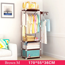 Load image into Gallery viewer, Simple Fashion Coat Rack Large Capacity Bedroom Wardrobe Closet Clothes Hanger Mutifunctional Storage Organizer Floor Shelf