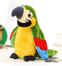 Load image into Gallery viewer, Electronic Pets Talking Parrot Toys Funny Sound Record Plush Christmas Gift for Kids Children