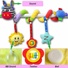 Load image into Gallery viewer, babies musical mobile for crib plush toys arc on the bed toddlers rattle newborn baby boy girl toy for stroller kids 0-12 months