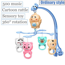 Load image into Gallery viewer, babies musical mobile for crib plush toys arc on the bed toddlers rattle newborn baby boy girl toy for stroller kids 0-12 months