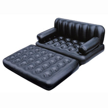 Load image into Gallery viewer, Foldable Inflatable Sofa Leather Folding Multifunctional Home Furniture Garden Sofa Bedroom Portable Camping Bed for 2 Person