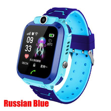 Load image into Gallery viewer, 2G English/Russian Q12 Children's Smart Watch SOS NO Sim Card children Kids phone Waterproof IP67 For IOS Android Birthday Gift