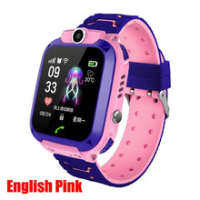 Load image into Gallery viewer, 2G English/Russian Q12 Children's Smart Watch SOS NO Sim Card children Kids phone Waterproof IP67 For IOS Android Birthday Gift