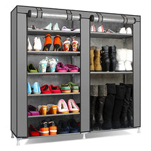 Load image into Gallery viewer, On Sale Modern Simple Wardrobe Fabric Folding Cloth Storage Cabinet DIY Assembly Easy Install Reinforcement Wardrobe Closet
