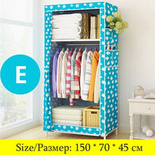 Load image into Gallery viewer, On Sale Modern Simple Wardrobe Fabric Folding Cloth Storage Cabinet DIY Assembly Easy Install Reinforcement Wardrobe Closet