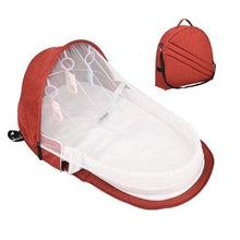 Load image into Gallery viewer, Portable Baby Crib Newborn Baby Bed Folding Travel Beds Nest Infant Bassinet Cot With Toys Mosquito Net Cribs For Baby Sleeping