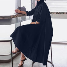 Load image into Gallery viewer, VONDA White Dress Women Sexy Turn-down Collar Asymmetrical Party Dress Office Ladies Sundress Casual Vestido Robe