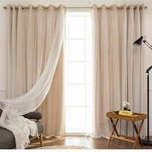 Load image into Gallery viewer, Japanese Romantic Blackout Curtain For Living Room Girls Bedroom Blackout Curtains For Window Curtains Party Tulle Drapes Panels