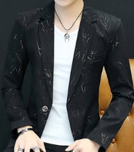 Load image into Gallery viewer, HOO 2021Men 's casual collar collar blazers youth handsome trend Slim print blazers 5XL 6XL