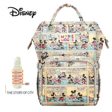 Load image into Gallery viewer, Disney Baby Diaper Bags Large Capacity Baby Stroller Insulated Bag Travel Organizer Baby Bag Set Lightweight Diaper Bag Backpack