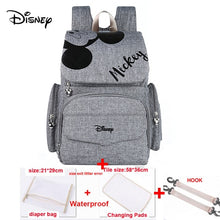Load image into Gallery viewer, Disney Baby Diaper Bags Large Capacity Baby Stroller Insulated Bag Travel Organizer Baby Bag Set Lightweight Diaper Bag Backpack