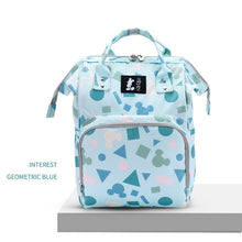 Load image into Gallery viewer, Disney Baby Diaper Bags Large Capacity Baby Stroller Insulated Bag Travel Organizer Baby Bag Set Lightweight Diaper Bag Backpack