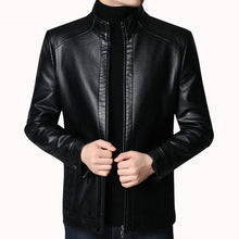 Load image into Gallery viewer, Brand Men Jacket 2020 New Spring Fall Soft Leather Jackets For Man Clothing Long Sleeves Coat Fashion Korean Style Thin Clothing