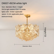 Load image into Gallery viewer, Post-Modern Living Room Chandelier Bedroom Study Dining-Room Lamp Nordic Simple Crystal Lamps Luxury Elegant Wedding Room