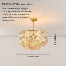 Load image into Gallery viewer, Post-Modern Living Room Chandelier Bedroom Study Dining-Room Lamp Nordic Simple Crystal Lamps Luxury Elegant Wedding Room