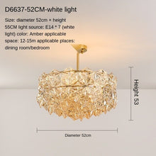Load image into Gallery viewer, Post-Modern Living Room Chandelier Bedroom Study Dining-Room Lamp Nordic Simple Crystal Lamps Luxury Elegant Wedding Room