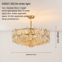 Load image into Gallery viewer, Post-Modern Living Room Chandelier Bedroom Study Dining-Room Lamp Nordic Simple Crystal Lamps Luxury Elegant Wedding Room