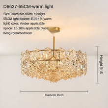 Load image into Gallery viewer, Post-Modern Living Room Chandelier Bedroom Study Dining-Room Lamp Nordic Simple Crystal Lamps Luxury Elegant Wedding Room