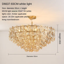 Load image into Gallery viewer, Post-Modern Living Room Chandelier Bedroom Study Dining-Room Lamp Nordic Simple Crystal Lamps Luxury Elegant Wedding Room