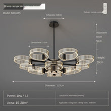 Load image into Gallery viewer, Living Room Chandelier Modern Minimalist Lamp in the Living Room Light Luxury Elegant Nordic Lamp Hall 2020 New Lighting