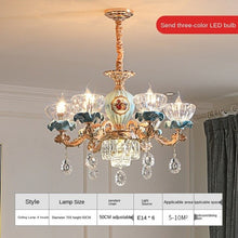 Load image into Gallery viewer, French Crystal Chandelier European Style Lamp in the Living Room Elegant Luxury Lamp Package Villa Master Bedroom